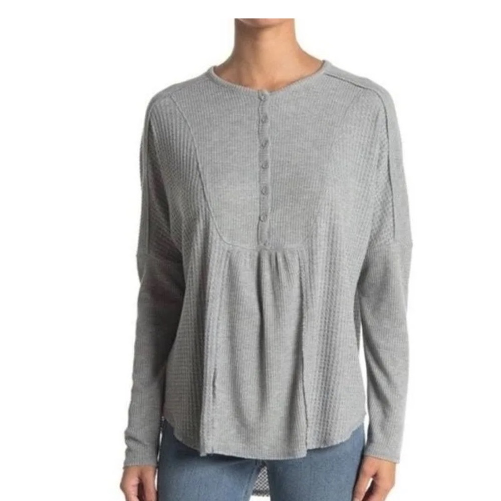 Gibson Look Mixed Rib Waffle Knit